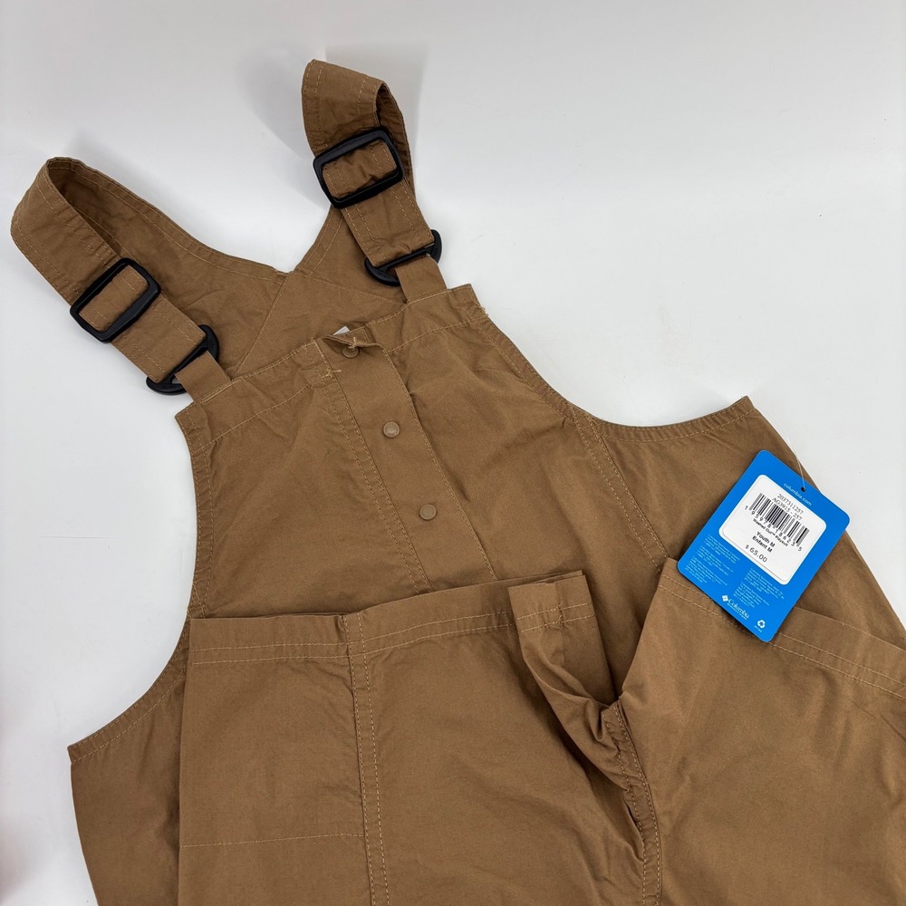 Columbia Washed Out Playsuit Kids Size M Brown Cotton Short Overalls AG3915-257